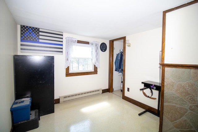 1114 Kennebec Rd, Hampden, ME 04444 - unfurnished bedroom featuring baseboards and baseboard heating