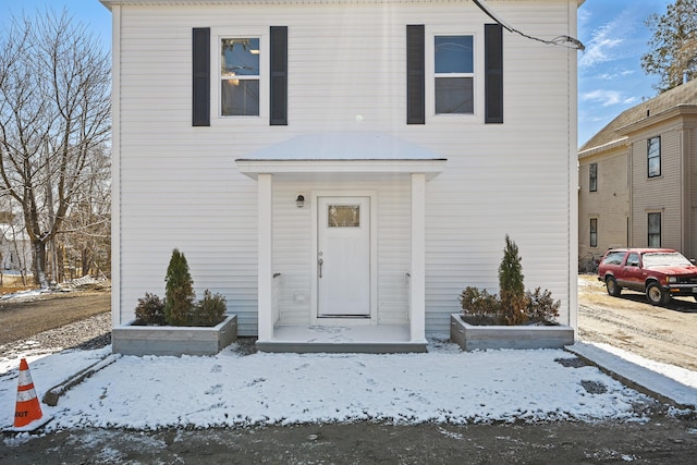 view of front of home