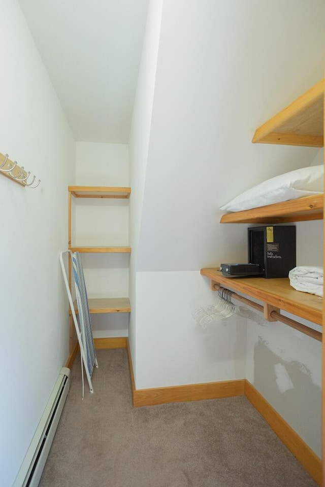 8 Sunset Ln, Kingfield, ME 04947 - spacious closet with a baseboard radiator and carpet