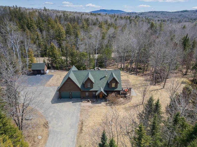 8 Sunset Ln, Kingfield, ME 04947 - drone / aerial view with a view of trees