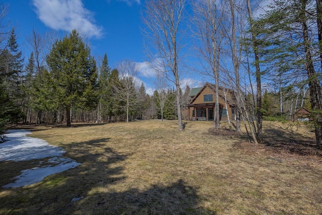 8 Sunset Ln, Kingfield, ME 04947 - view of yard featuring a view of trees