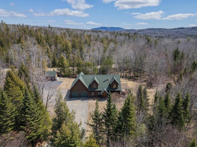 8 Sunset Ln, Kingfield, ME 04947 - birds eye view of property featuring a wooded view