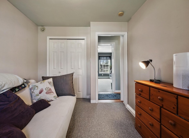 390 Castine Rd, Castine, ME 04421 - carpeted bedroom featuring baseboards and a closet