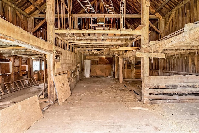 view of horse barn
