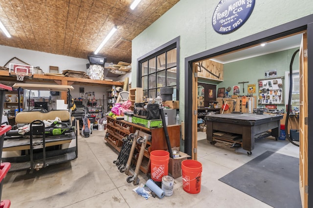 17 Wadlin Rd, Biddeford, ME 04005 - garage featuring a workshop area