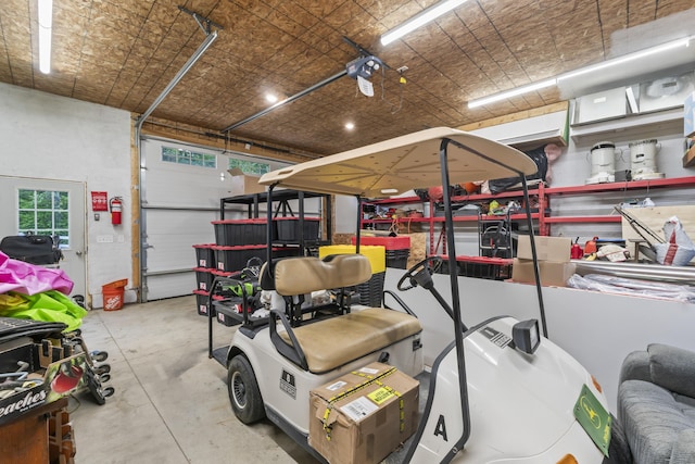 17 Wadlin Rd, Biddeford, ME 04005 - garage featuring an ornate ceiling and recessed lighting