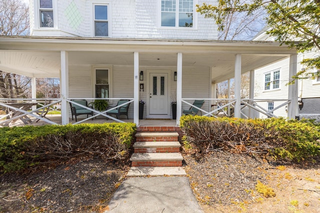 11 Rogers Rd, Kittery, ME 03904 - doorway to property featuring a porch