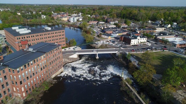 546 Main St, Westbrook, ME 04092 - aerial view of a nearby body of water, a notable bridge, and a forest