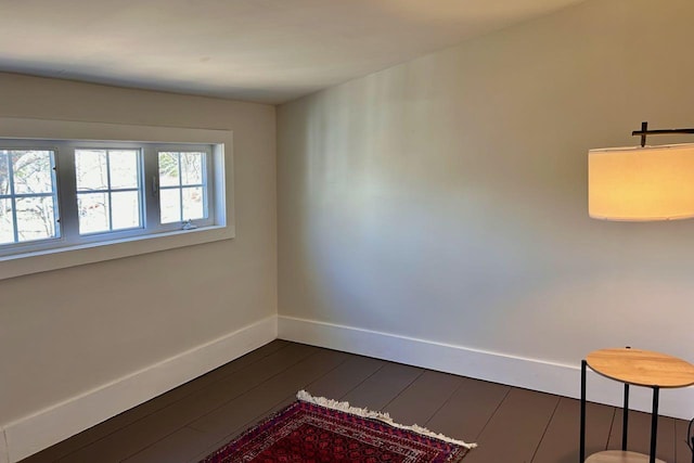6 Naskeag Rd, Brooklin, ME 04616 - spare room featuring baseboards and dark wood-type flooring