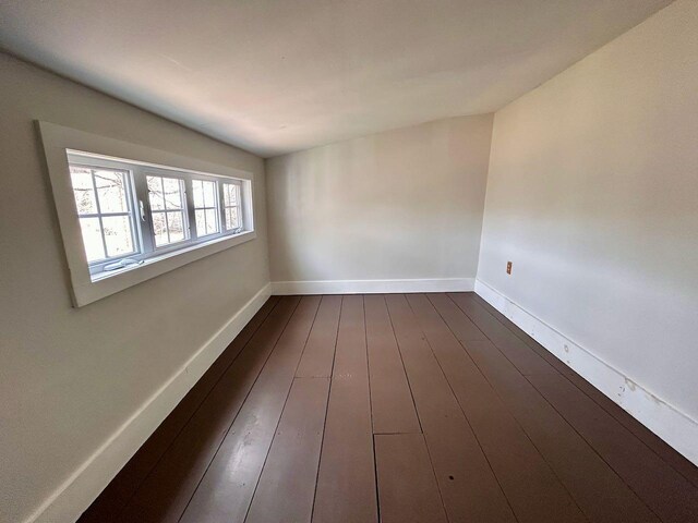 6 Naskeag Rd, Brooklin, ME 04616 - empty room with baseboards and dark wood finished floors