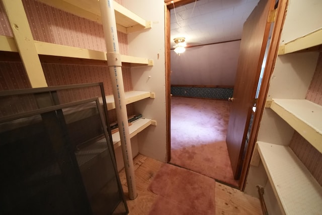 view of storage area