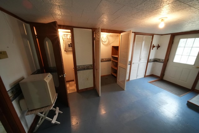 interior space with tile patterned floors