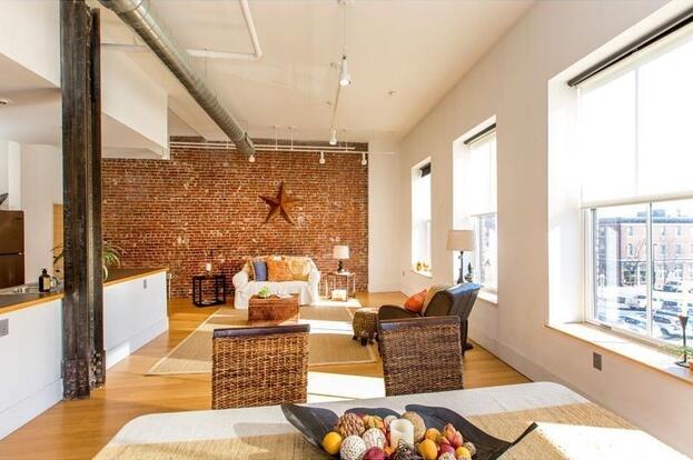 15 Brown St Unit 205, Portland, ME 04101 - lobby with brick wall