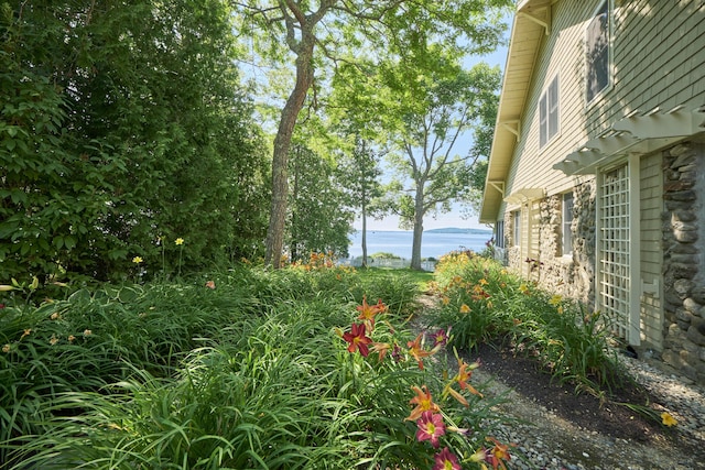 22 Porter Rd, Belfast, ME 04915 - view of yard featuring a water view