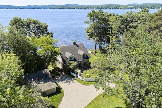 22 Porter Rd, Belfast, ME 04915 - aerial view featuring a water view