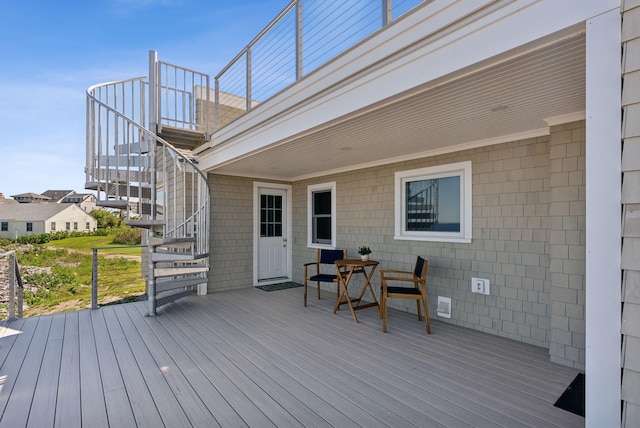 1 Moore Ln, Biddeford, ME 04005 - wooden terrace featuring stairs