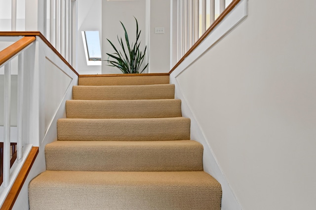 view of stairs