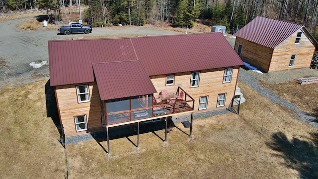 476 N Rd, Medford, ME 04463 - back of property with metal roof