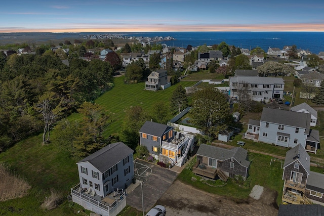 17 Clifford Ln, Wells, ME 04090 - aerial perspective of suburban area featuring a large body of water