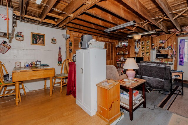 44 Sunset Ave, Wilton, ME 04294 - below grade area featuring light wood-style floors
