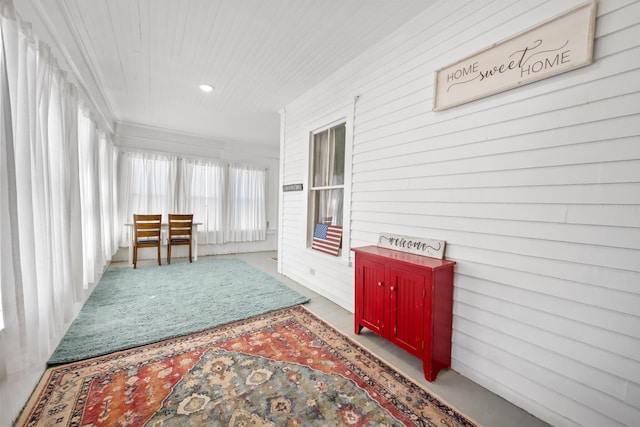view of sunroom