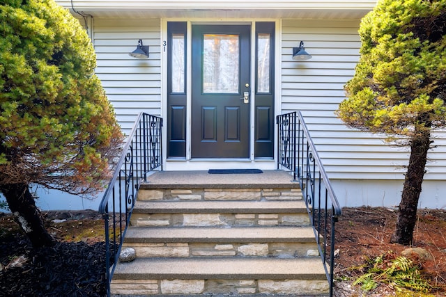 view of exterior entry