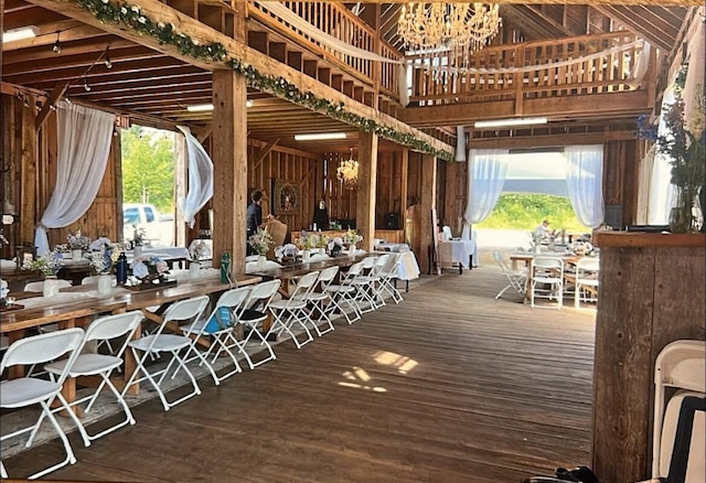 54 Folsom Ridge Rd, Burlington, ME 04417 - deck with outdoor dry bar
