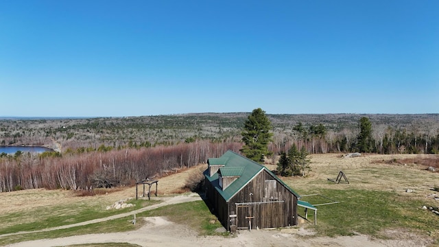 54 Folsom Ridge Rd, Burlington, ME 04417 - drone / aerial view featuring a water view