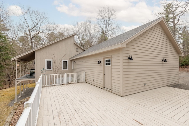31 Pulpit Rock Rd, Raymond, ME 04071 - view of wooden deck