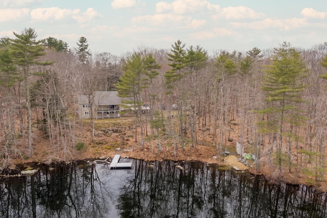 31 Pulpit Rock Rd, Raymond, ME 04071 - aerial view of property's location featuring a nearby body of water and a heavily wooded area