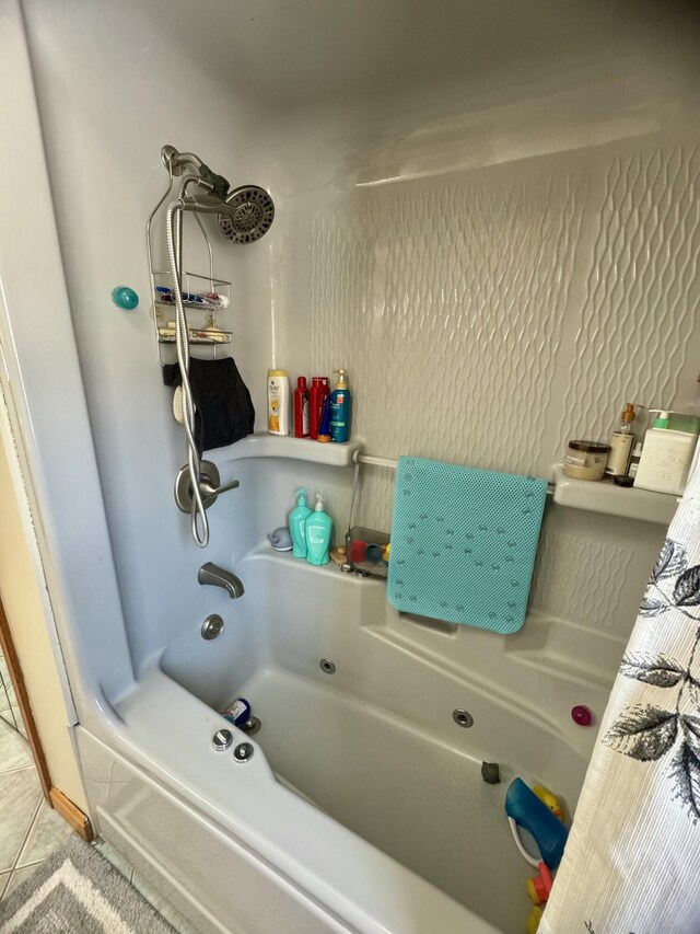 bathroom featuring bathtub / shower combination