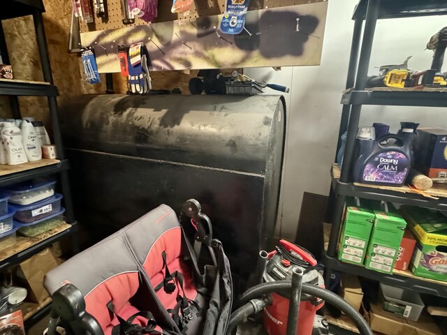 view of storage area