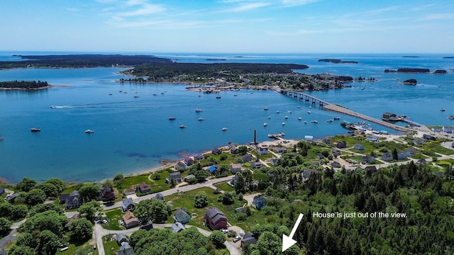 18 View St, Jonesport, ME 04649 - aerial view of a large body of water