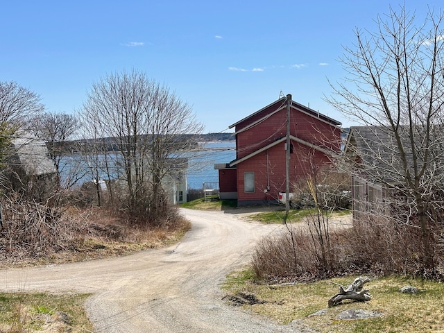 18 View St, Jonesport, ME 04649 - view of road featuring a barn