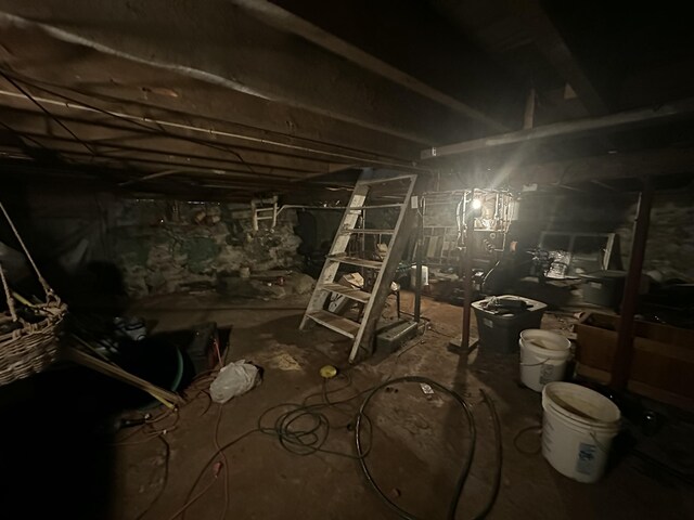 18 View St, Jonesport, ME 04649 - view of unfinished basement