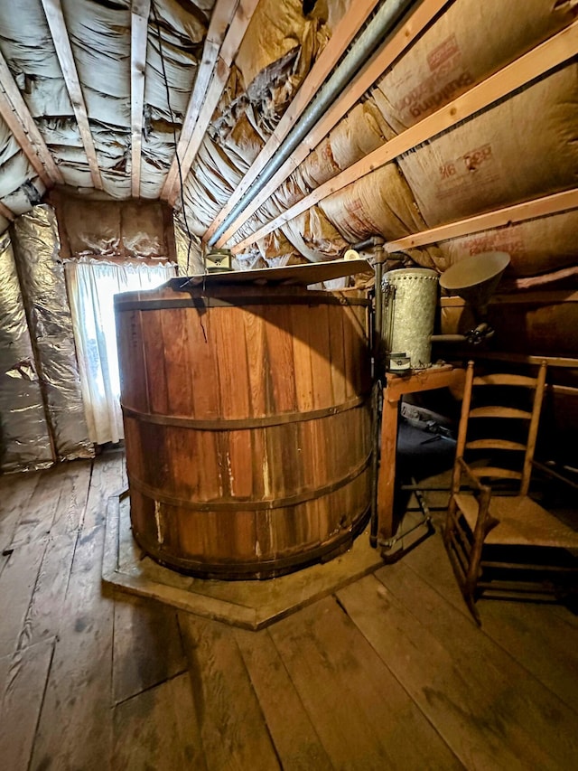36 Cutler Rd, East Machias, ME 04630 - basement featuring hardwood / wood-style floors