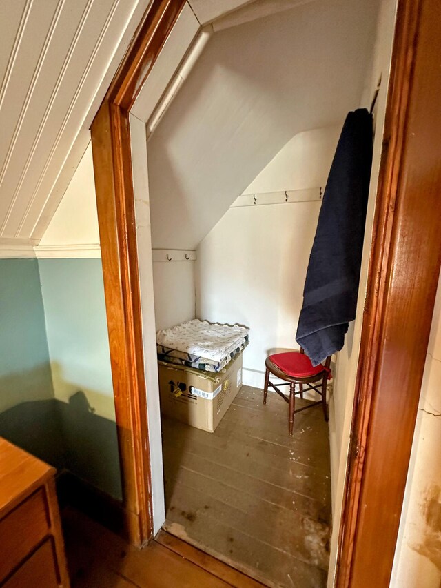 36 Cutler Rd, East Machias, ME 04630 - bonus room featuring lofted ceiling and wood-type flooring