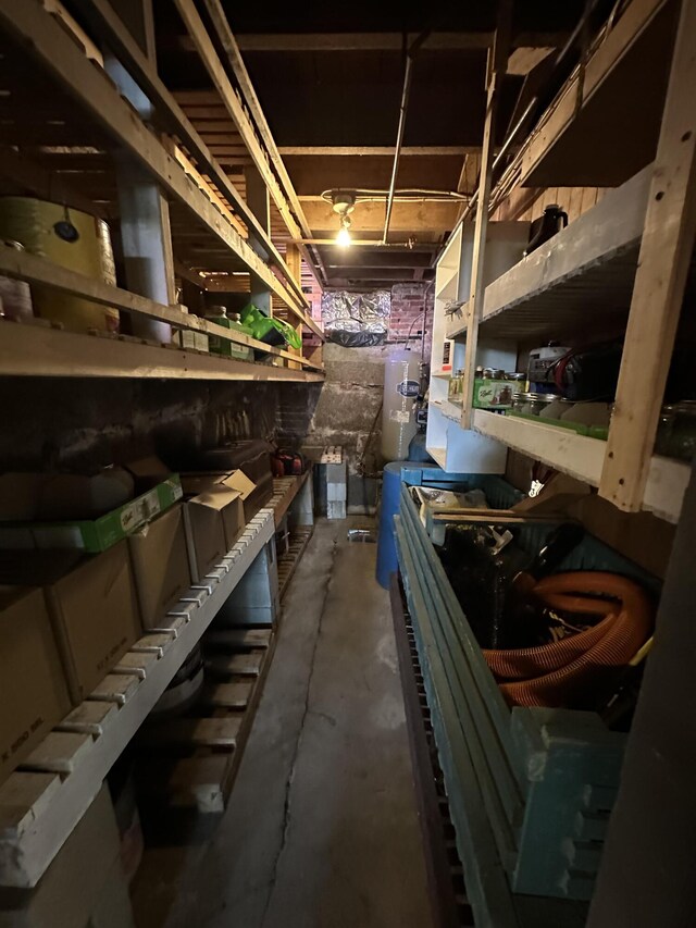 36 Cutler Rd, East Machias, ME 04630 - storage room with gas water heater