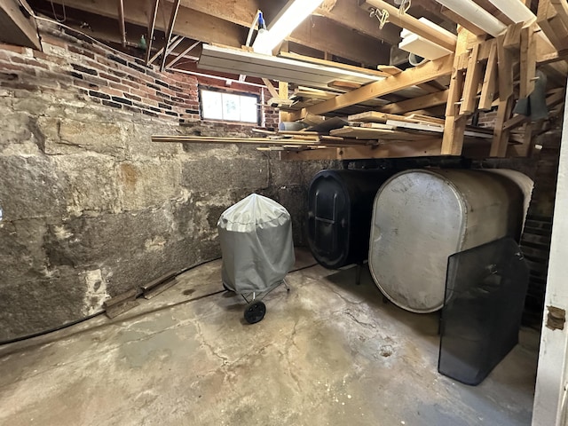 36 Cutler Rd, East Machias, ME 04630 - below grade area featuring oil tank