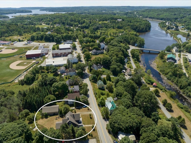 36 Cutler Rd, East Machias, ME 04630 - view of property location with a nearby body of water and a heavily wooded area