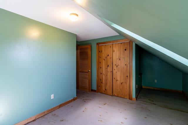 bonus room featuring baseboards