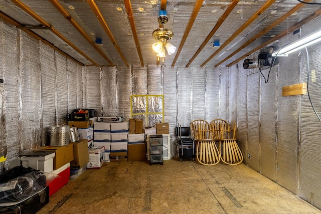 view of storage area