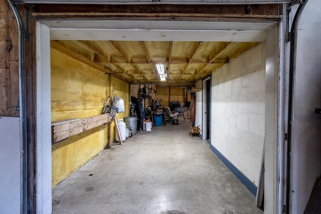 view of storage area