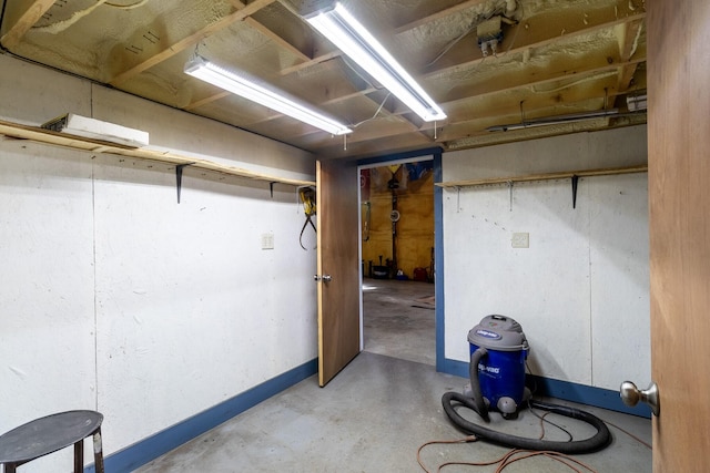 view of basement