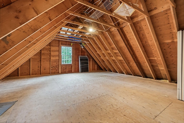 view of attic