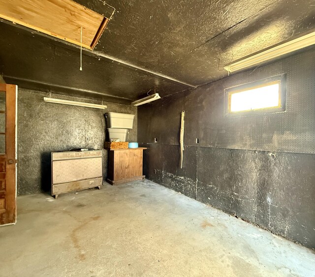 view of basement