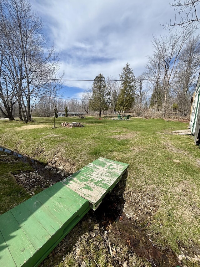 surrounding community featuring a lawn