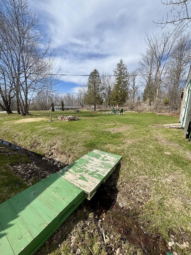 view of community with a yard