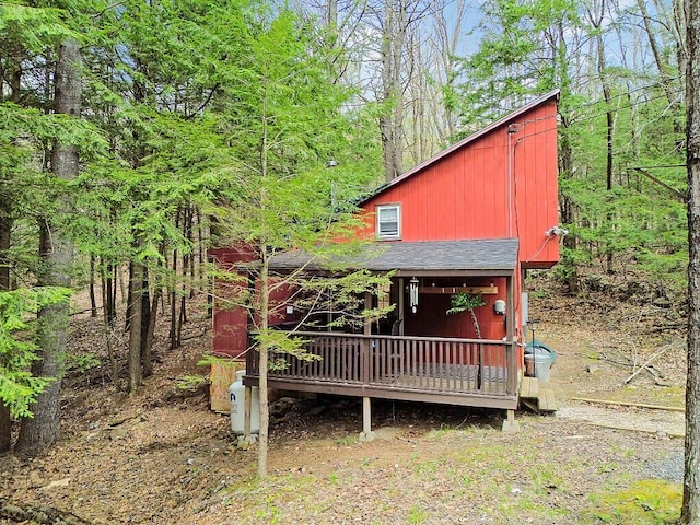 37 Torsey Shores Rd, Readfield, ME 04355 - view of front of home featuring a wooden deck