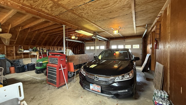 812 County Rd, Lubec, ME 04652 - garage featuring a garage door opener